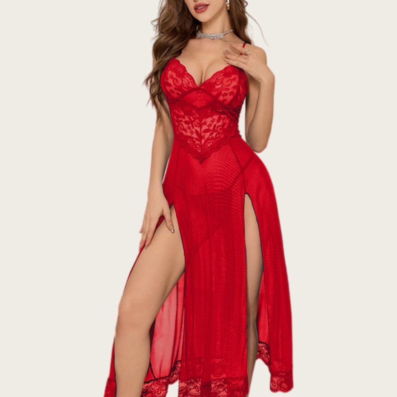 Babydoll Chemise Night - Seksowna bielizna nocna, egzotyczne babydoll, gorąca,