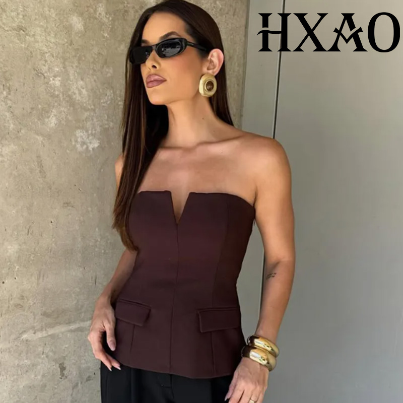 Strapless Bra Backless - HXAO Top bez ramiączek typu tuba,