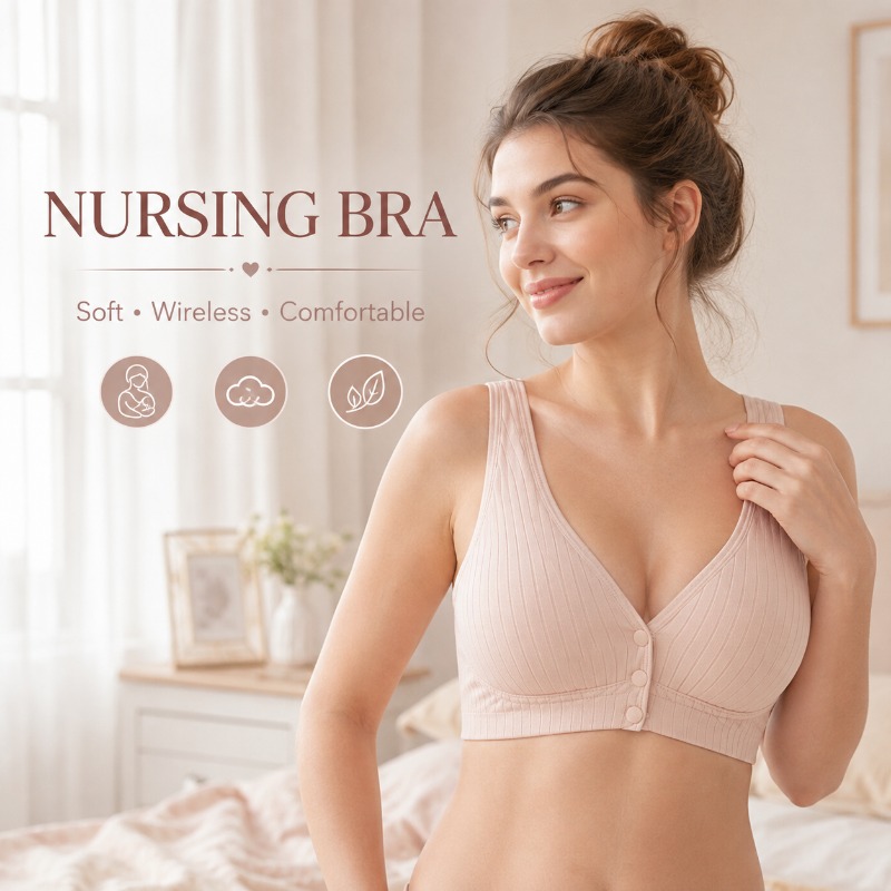 Nursing Bra Sleep - Biustonosz do karmienia dla kobiet, biustonosz