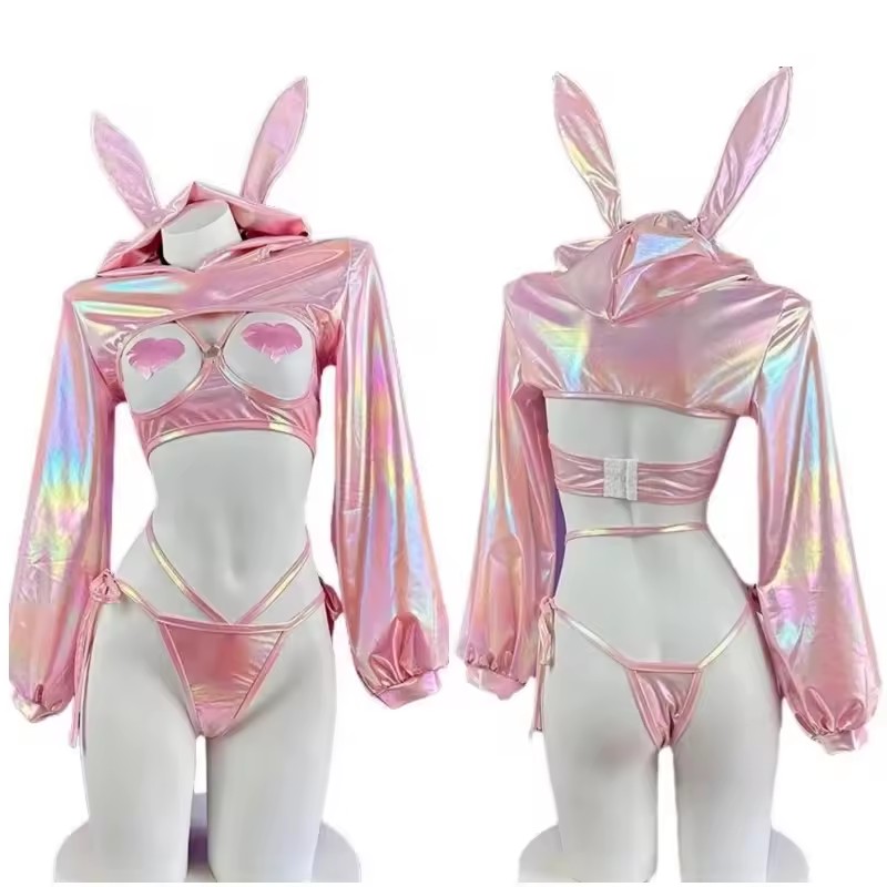 Damski strój do cosplayu: różo – Garter Belt Set recenzja i cena