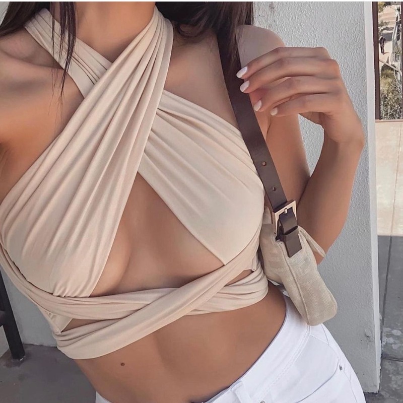 Wiosenna nowa damska koszulka  – Strapless Bra Backless recenzja i cena