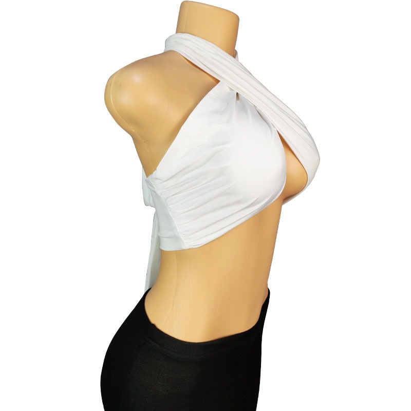 Wiosenna nowa damska koszulka  – Strapless Bra Backless recenzja i cena