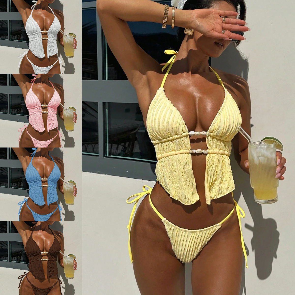 Seksowne trójkątne bikini dams – Thong Bikini Women recenzja i cena