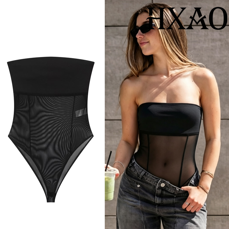 HXAO Tiulowe Body z Gorsetem D – Strapless Bra Backless recenzja i cena